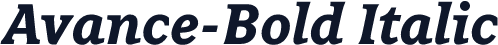 Avance-Bold Italic