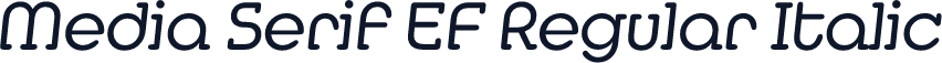 Media Serif EF Regular Italic