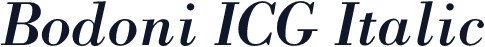 Bodoni ICG Italic
