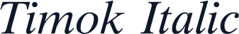 Timok Italic