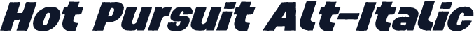 Hot Pursuit Alt-Italic