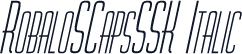 RobaloSCapsSSK Italic