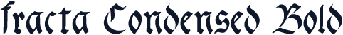 fracta Condensed Bold