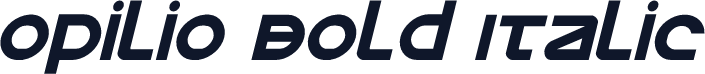 Opilio Bold Italic