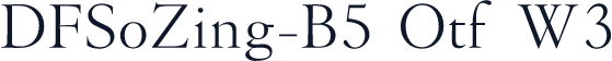 DFSoZing-B5 Otf W3