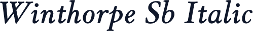 Winthorpe Sb Italic