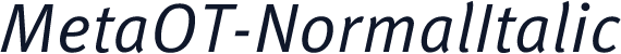 MetaOT-NormalItalic