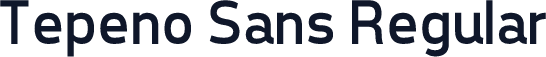 Tepeno Sans Regular