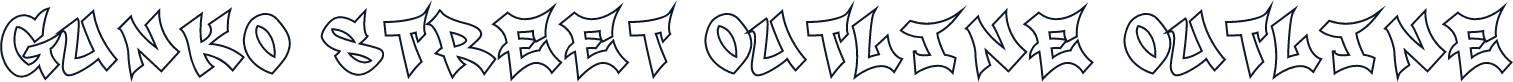Gunko Street Outline Outline