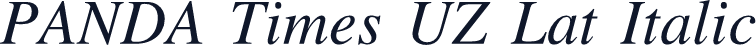 PANDA Times UZ Lat Italic