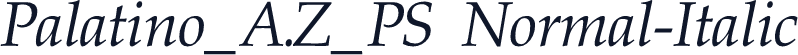 Palatino_A.Z_PS Normal-Italic