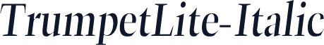 TrumpetLite-Italic