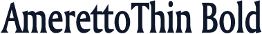 AmerettoThin Bold