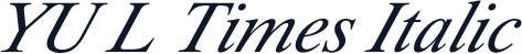 YU L Times Italic