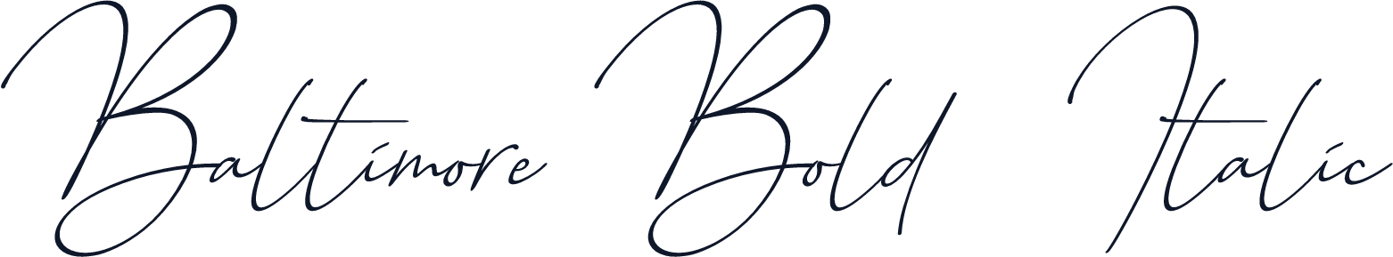 Baltimore Bold - Italic