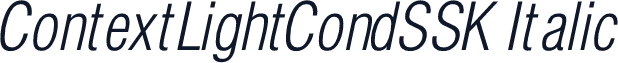 ContextLightCondSSK Italic