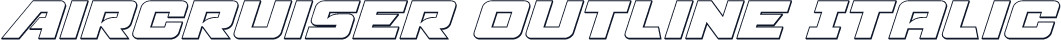 Aircruiser Outline Italic