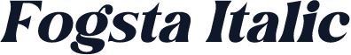 Fogsta Italic