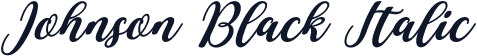 Johnson Black Italic