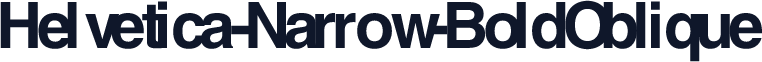 Helvetica-Narrow-BoldOblique
