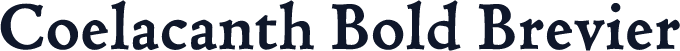 Coelacanth Bold Brevier