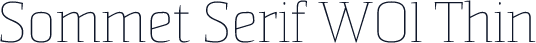 Sommet Serif W01 Thin