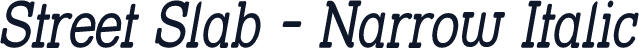 Street Slab - Narrow Italic