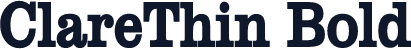 ClareThin Bold