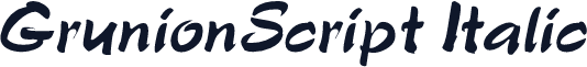 GrunionScript Italic