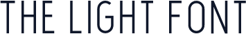 The Light Font