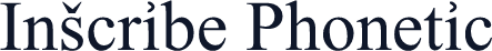 InScribe Phonetic