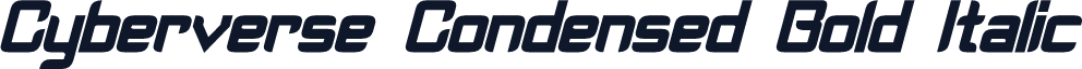 Cyberverse Condensed Bold Italic