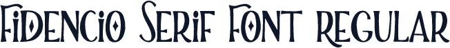 Fidencio Serif Font Regular