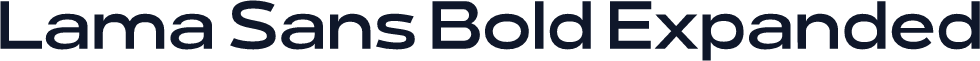 Lama Sans Bold Expanded