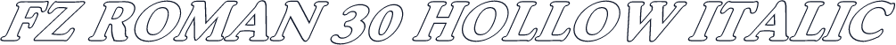 FZ ROMAN 30 HOLLOW ITALIC