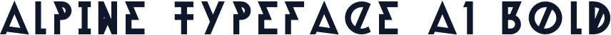 Alpine Typeface A1 Bold
