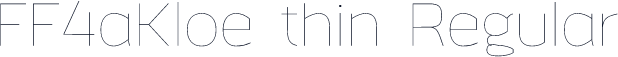 FF4aKloe thin Regular