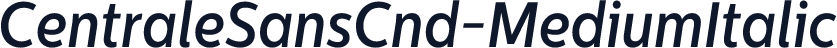 CentraleSansCnd-MediumItalic