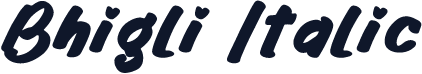 Bhigli Italic