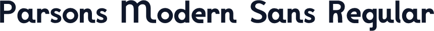 Parsons Modern Sans Regular