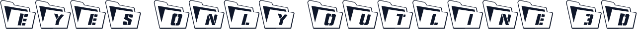 Eyes Only Outline 3D