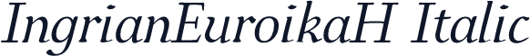 IngrianEuroikaH Italic