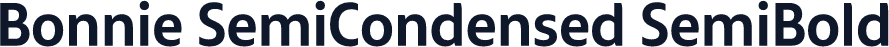 Bonnie SemiCondensed SemiBold