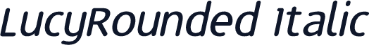 LucyRounded Italic
