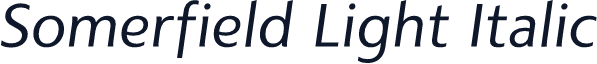 Somerfield Light Italic