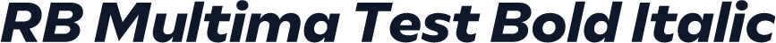 RB Multima Test Bold Italic