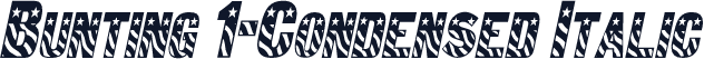 Bunting 1-Condensed Italic