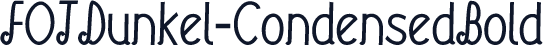 FOTDunkel-CondensedBold