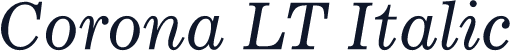 Corona LT Italic