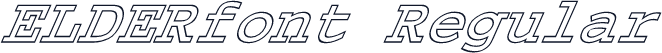 ELDERfont Regular